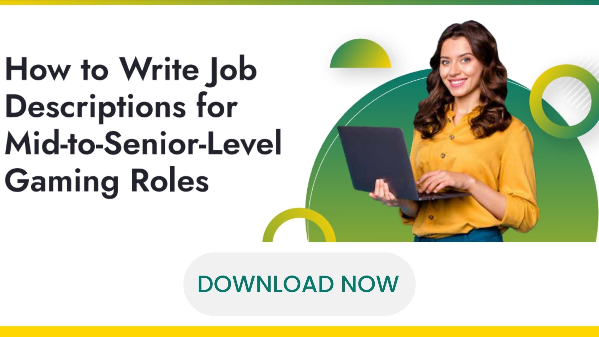 how to write job descriptions for gaming roles